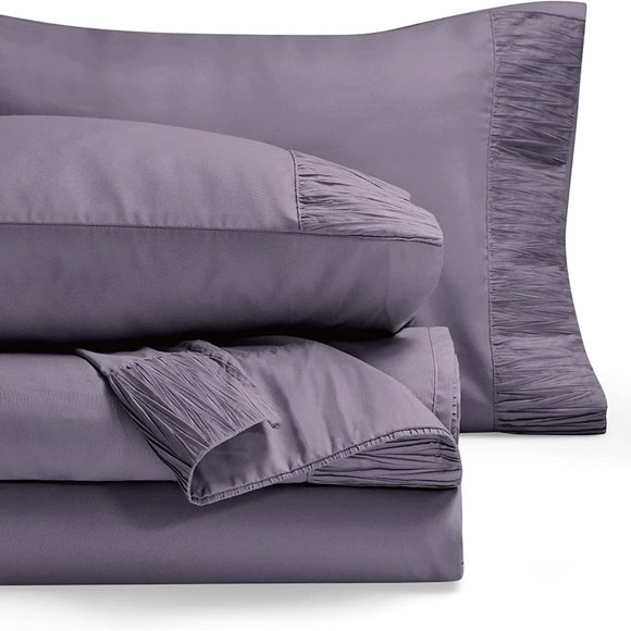 4 PCS Sheets Set  - Soft Bed Sheets , Cooling Microfiber - Picture 12 of 16